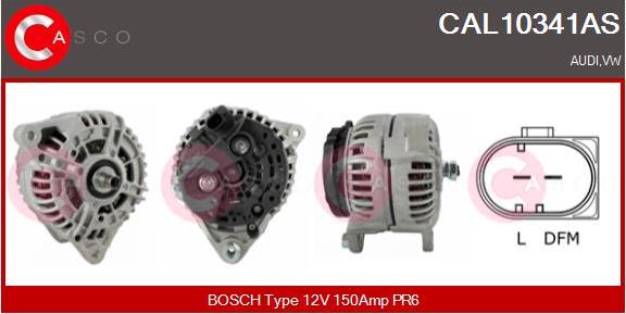 Casco CAL10341AS - Alternator autospares.lv