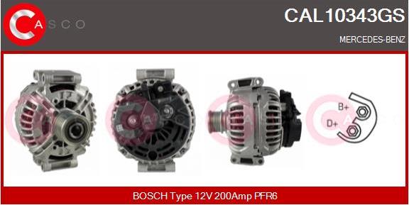 Casco CAL10343GS - Alternator autospares.lv