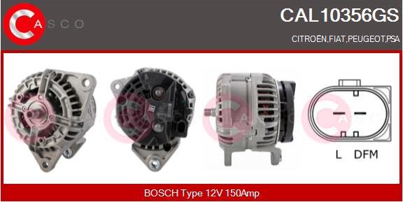 Casco CAL10356GS - Alternator autospares.lv