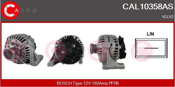 Casco CAL10358AS - Alternator autospares.lv