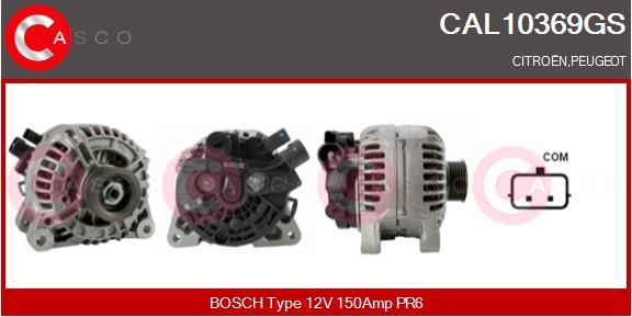 Casco CAL10369GS - Alternator autospares.lv