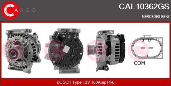 Casco CAL10362GS - Alternator autospares.lv