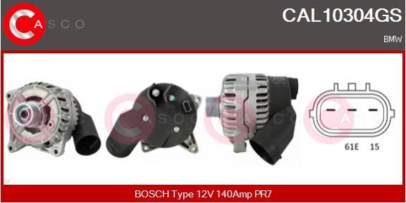 Casco CAL10304GS - Alternator autospares.lv