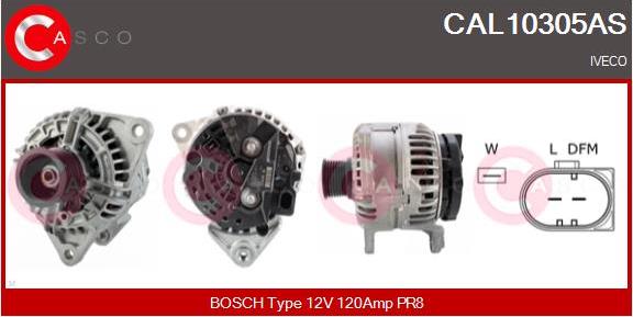Casco CAL10305AS - Alternator autospares.lv