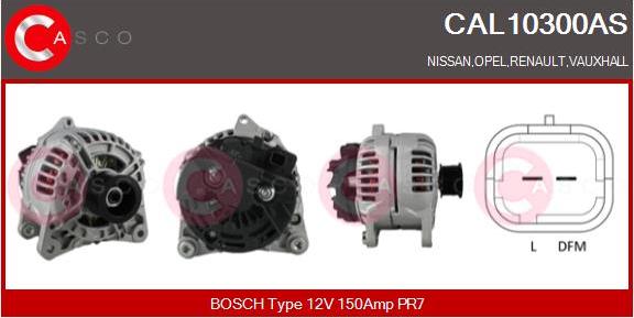 Casco CAL10300AS - Alternator autospares.lv