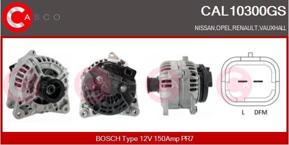 Casco CAL10300GS - Alternator autospares.lv