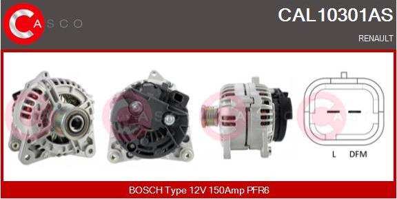 Casco CAL10301AS - Alternator autospares.lv