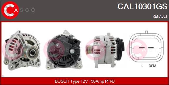 Casco CAL10301GS - Alternator autospares.lv