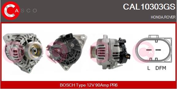 Casco CAL10303GS - Alternator autospares.lv