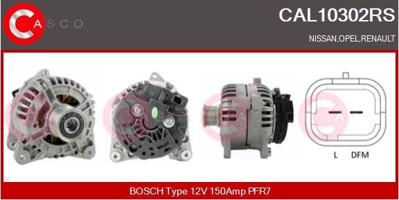 Casco CAL10302RS - Alternator autospares.lv