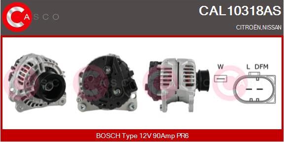 Casco CAL10318AS - Alternator autospares.lv