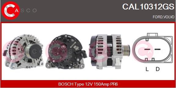 Casco CAL10312GS - Alternator autospares.lv