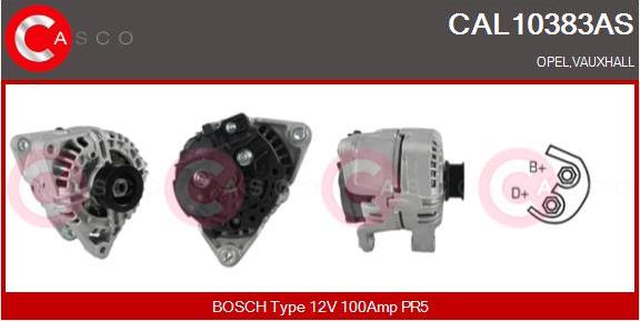 Casco CAL10383AS - Alternator autospares.lv