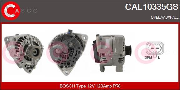 Casco CAL10335GS - Alternator autospares.lv