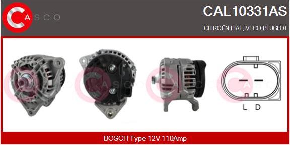 Casco CAL10331AS - Alternator autospares.lv