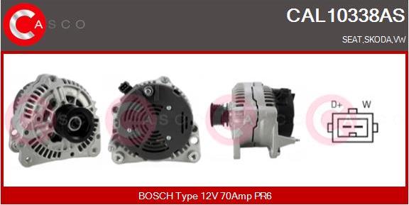 Casco CAL10338AS - Alternator autospares.lv