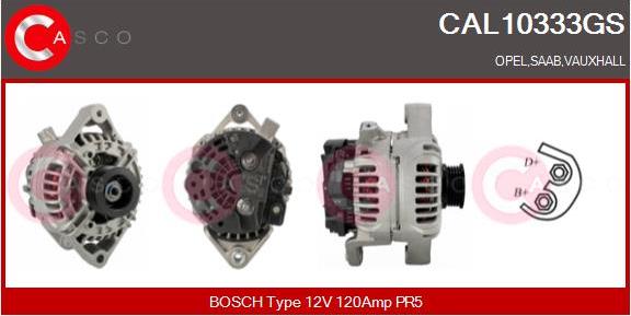 Casco CAL10333GS - Alternator autospares.lv