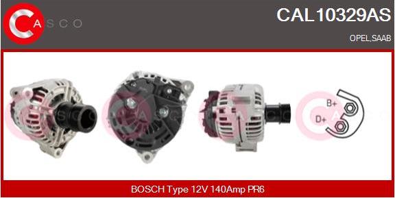 Casco CAL10329AS - Alternator autospares.lv