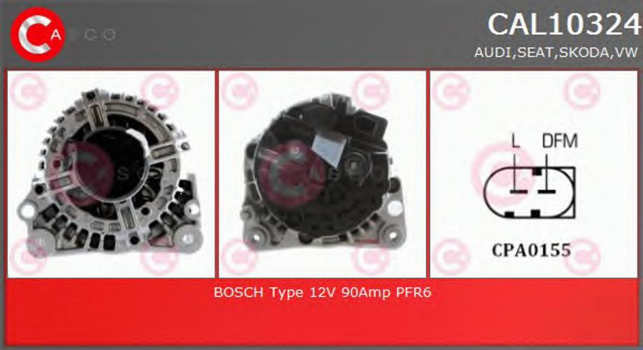 Casco CAL10324 - Alternator autospares.lv