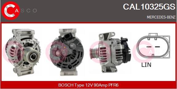 Casco CAL10325GS - Alternator autospares.lv