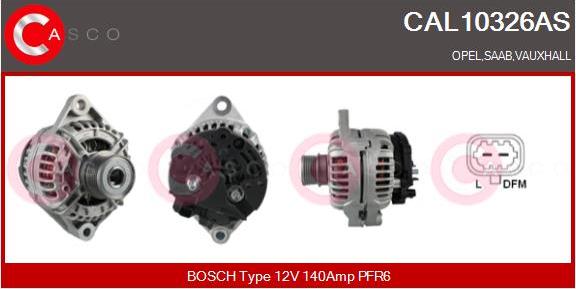 Casco CAL10326AS - Alternator autospares.lv