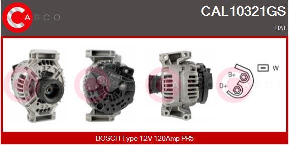 Casco CAL10321GS - Alternator autospares.lv