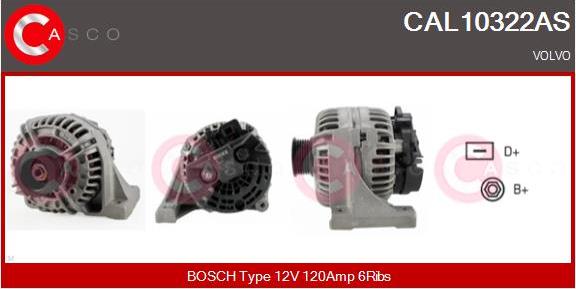 Casco CAL10322AS - Alternator autospares.lv