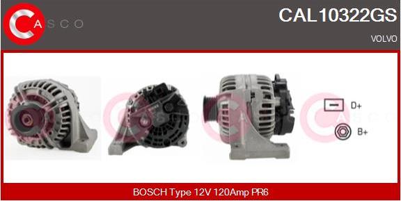 Casco CAL10322GS - Alternator autospares.lv