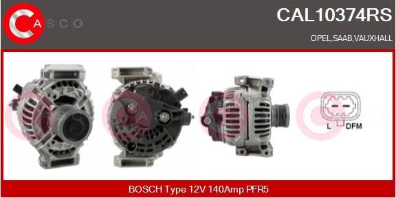 Casco CAL10374RS - Alternator autospares.lv