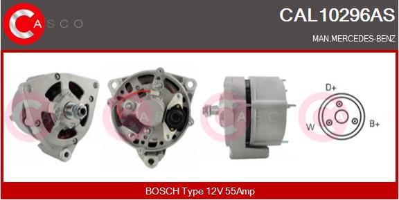 Casco CAL10296AS - Alternator autospares.lv