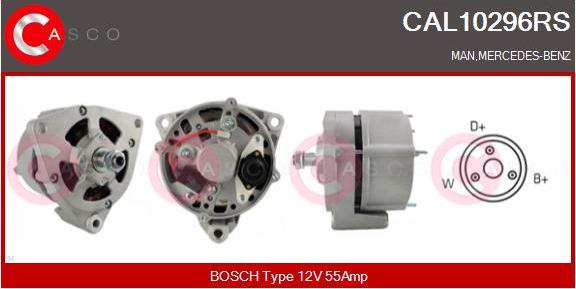 Casco CAL10296RS - Alternator autospares.lv