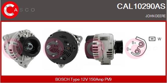 Casco CAL10290AS - Alternator autospares.lv