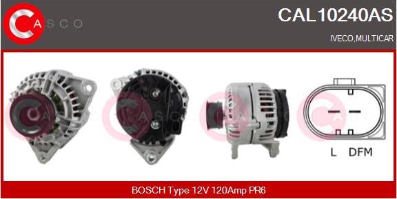 Casco CAL10240AS - Alternator autospares.lv