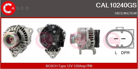 Casco CAL10240GS - Alternator autospares.lv