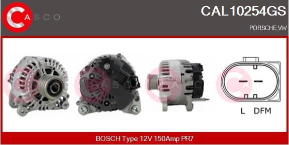 Casco CAL10254GS - Alternator autospares.lv