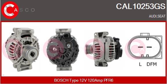 Casco CAL10253GS - Alternator autospares.lv