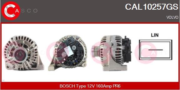 Casco CAL10257GS - Alternator autospares.lv