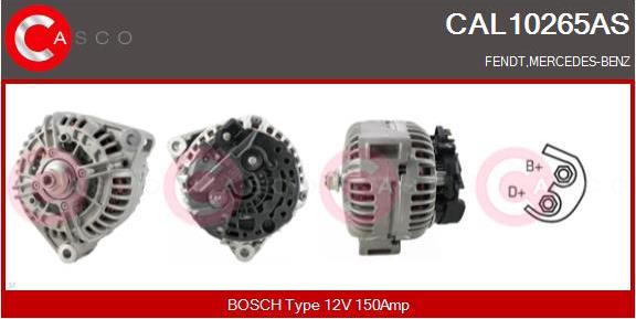 Casco CAL10265AS - Alternator autospares.lv