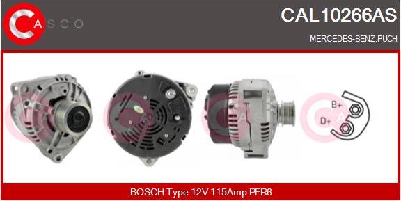 Casco CAL10266AS - Alternator autospares.lv