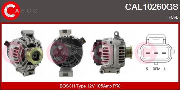 Casco CAL10260GS - Alternator autospares.lv