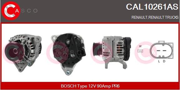 Casco CAL10261AS - Alternator autospares.lv