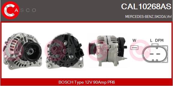 Casco CAL10268AS - Alternator autospares.lv