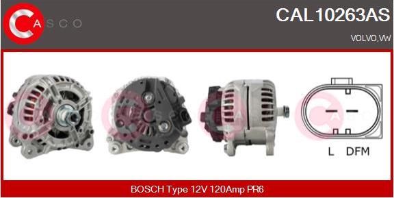 Casco CAL10263AS - Alternator autospares.lv