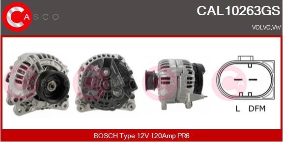 Casco CAL10263GS - Alternator autospares.lv