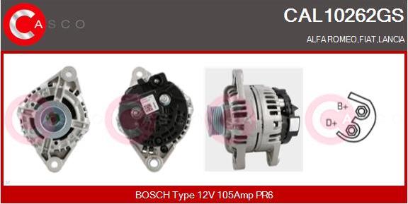 Casco CAL10262GS - Alternator autospares.lv