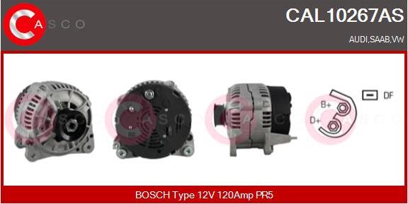 Casco CAL10267AS - Alternator autospares.lv