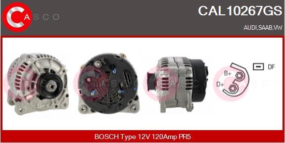 Casco CAL10267GS - Alternator autospares.lv