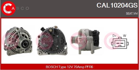 Casco CAL10204GS - Alternator autospares.lv