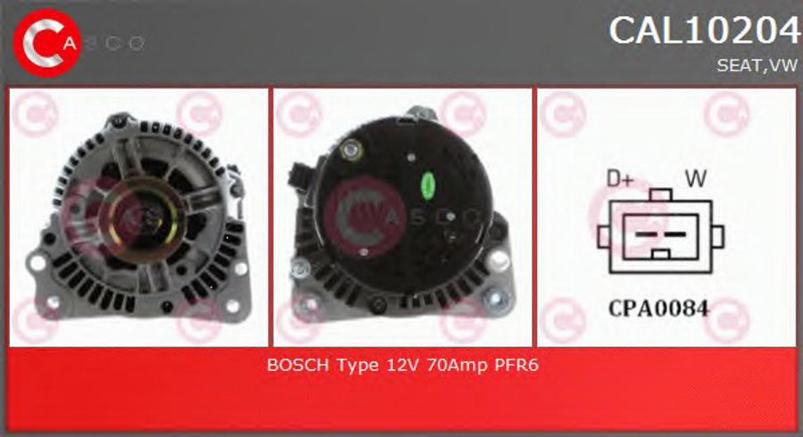 Casco CAL10204 - Alternator autospares.lv