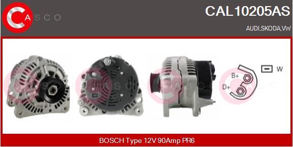 Casco CAL10205AS - Alternator autospares.lv